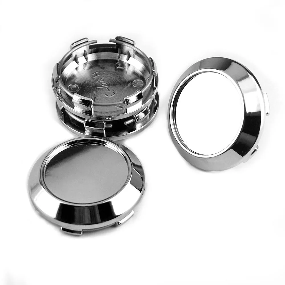 20 шт. колпачки для центра колеса 60 мм оптом хромированные Серебристые ступицы