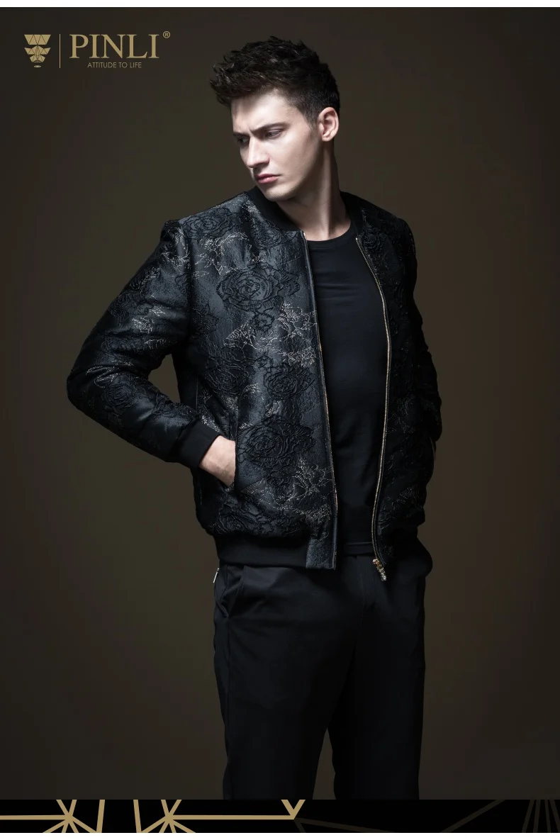 Chaquetas Hombre, одежда на Хлопчатобумажной Подкладке, осенняя мужская одежда, бейсбольная куртка с жаккардовым воротником, пальто B183605487