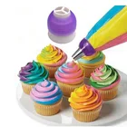 Кондитерский мешок для глазирования, инструмент для украшения тортов, три отверстия, 3 цвета