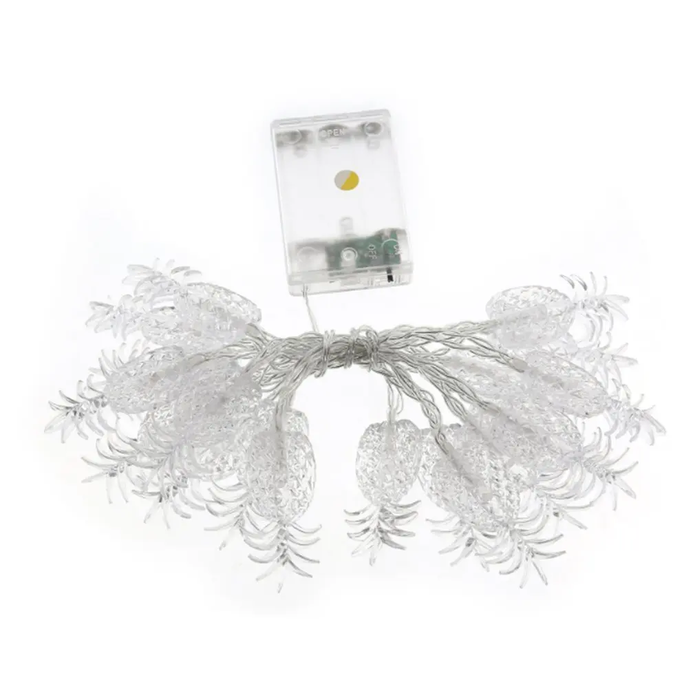 Fairy Lamp 20 LED White Round Ball Lights String Battery Powered Home Festival Christmas Decoration indoor | Освещение