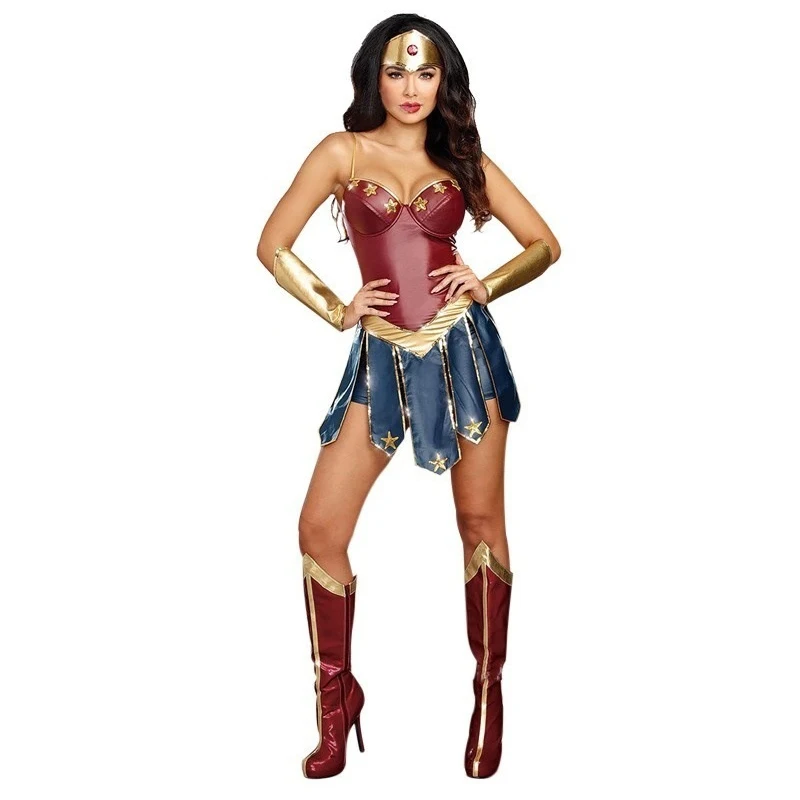 Wonder Woman Костюмы для косплея Для Взрослых Лига Справедливости Супер герой костюм
