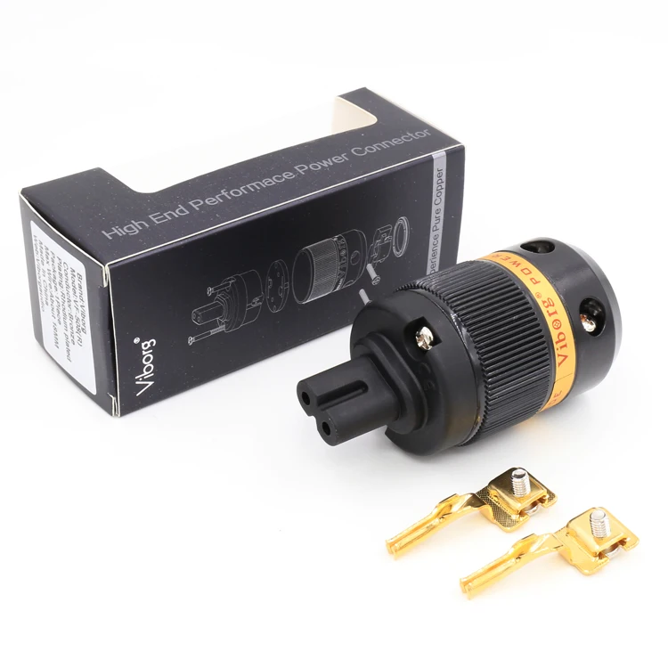Виборг VF508G Чистый медный 5U 24K позолоченный шнур питания переменного тока 8 штекер