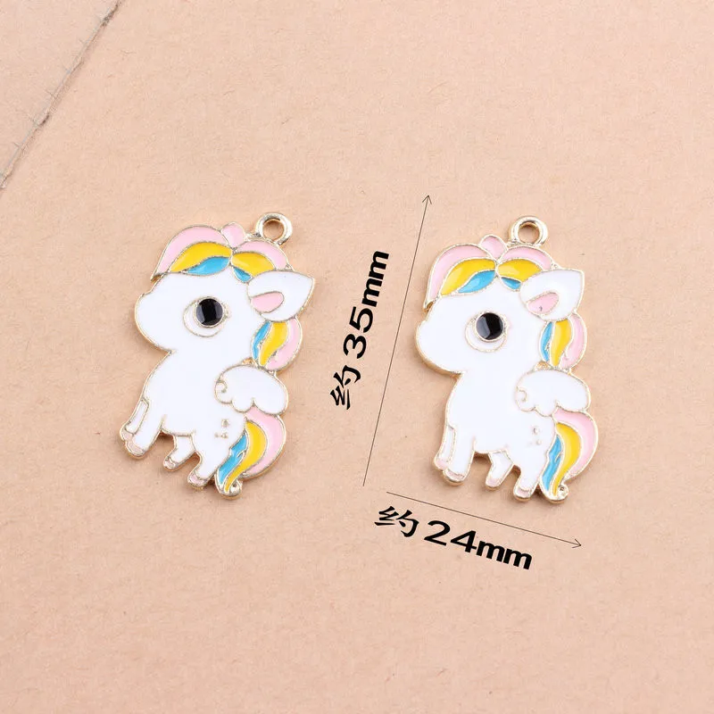 10 шт. DIY ремесла Мультфильм Unicornio подвесные предметы интерьера аксессуары свадьба
