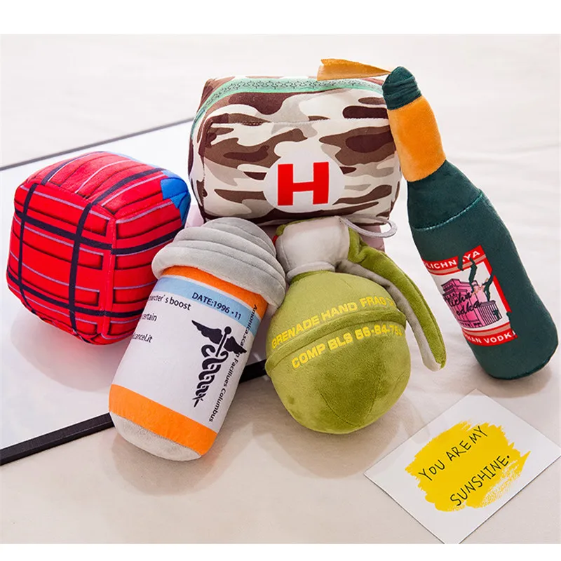 Горячее предложение PUBG короткая плюшевая подушка игрушка воздушная капля