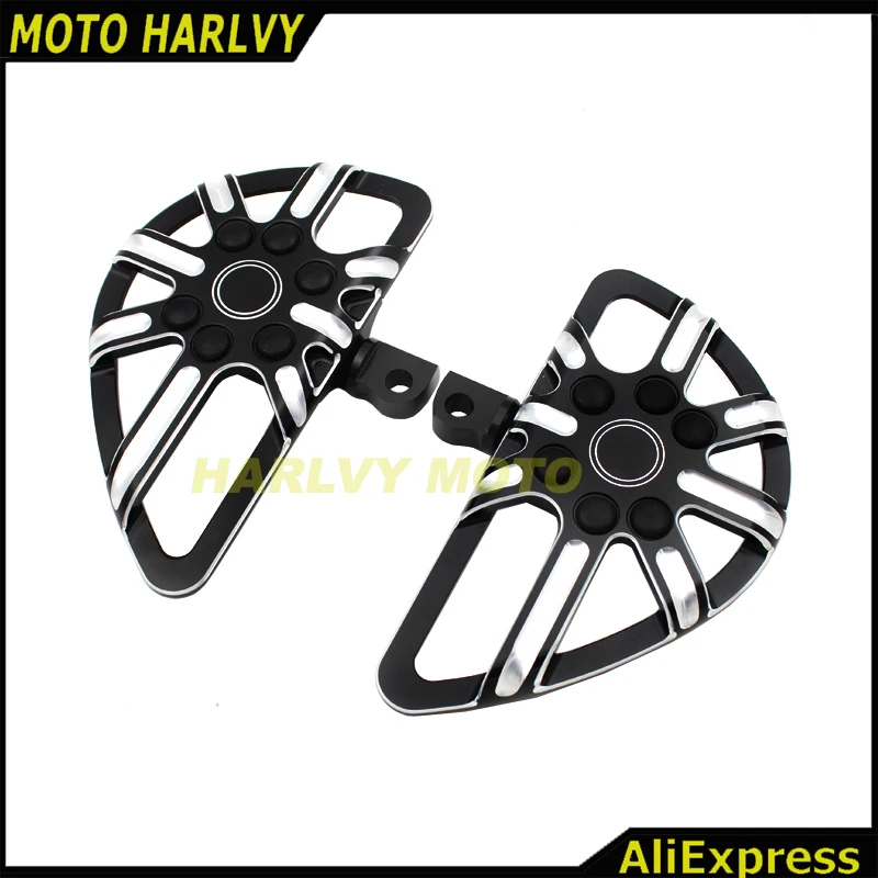 

Литейная педаль, черная и литая хромированная напольная педаль с ЧПУ, подходит для Sportster 883 1200 Touring Dyna Softail