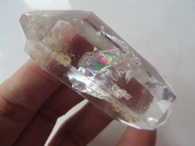 AAA супер прозрачный кварцевый кристалл алмаз херкимера с большими радужными