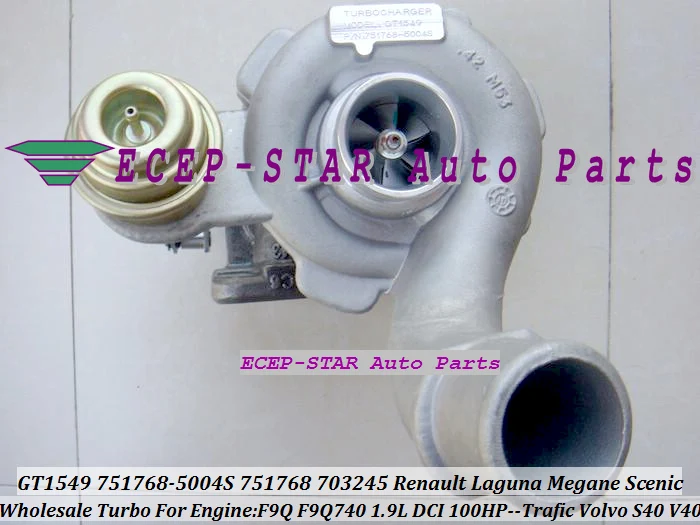 GT1549S 751768 703245 0002 5003S 0001 717345 Turbo для Renault Laguna Megane Volvo S40 V40 F9Q л DCI|turbo pump|turbo pipeturbo brush |