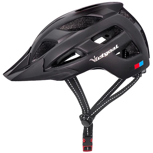 Black Bicycle Helmet Шлем для велосипеда victgoal с козырьком, светильник, велосипедный шлем для мужчин и женщин, защитный велосипедный шлем для горной дороги, велосипедные шлемы для взрослых - Цвет: Black Bicycle Helmet