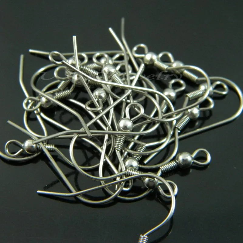 Wholesale Jewelry Findings Surgical Stainless Steel Earring Hooks Nickel Free F006 | Украшения и аксессуары