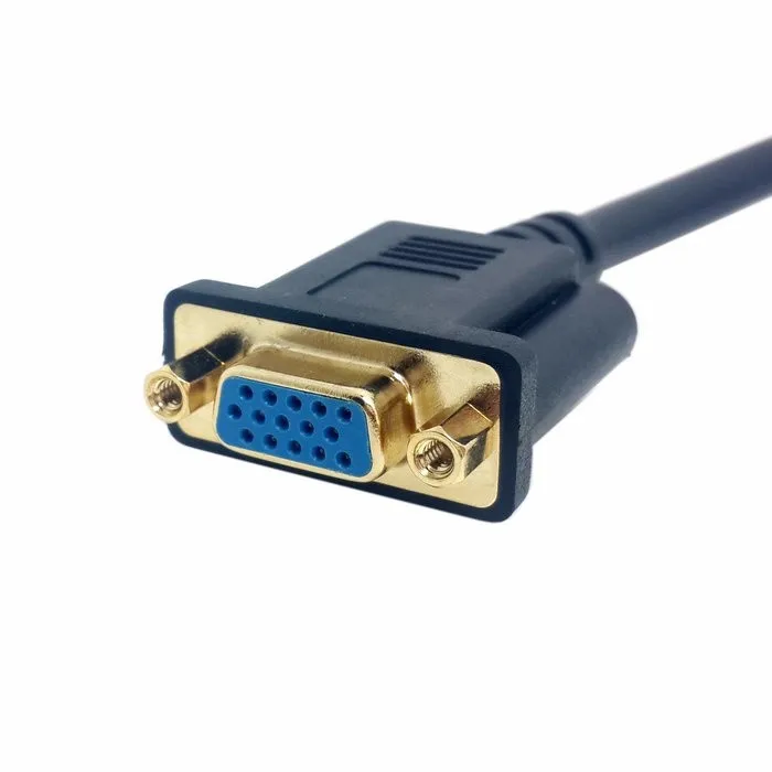 Аналоговый DVI 24 + 5 папа к VGA Женский монитор конвертер адаптер кабель 20 см черный dvi