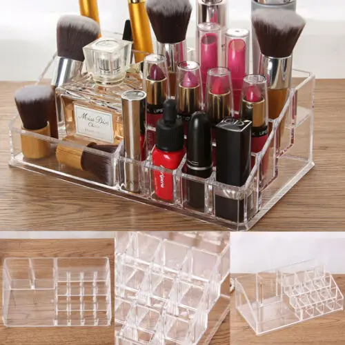 Акриловый прозрачный косметический ящик для косметики держатели хранения