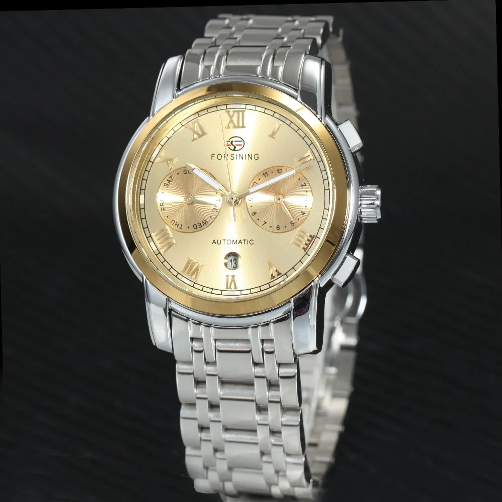 FORSINING 2018 Топ бренд роскошные часы для мужчин Авто Механический ремешок из