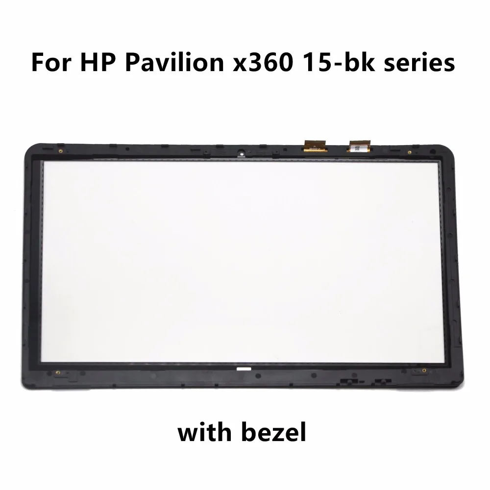 15.6'' for HP Pavilion x360 15-bk 15-bk009na 15-bk057sa 15-bk060sa 15-bk062na 15-bk093ms Touch Screen Digitizer Glass with Bezel