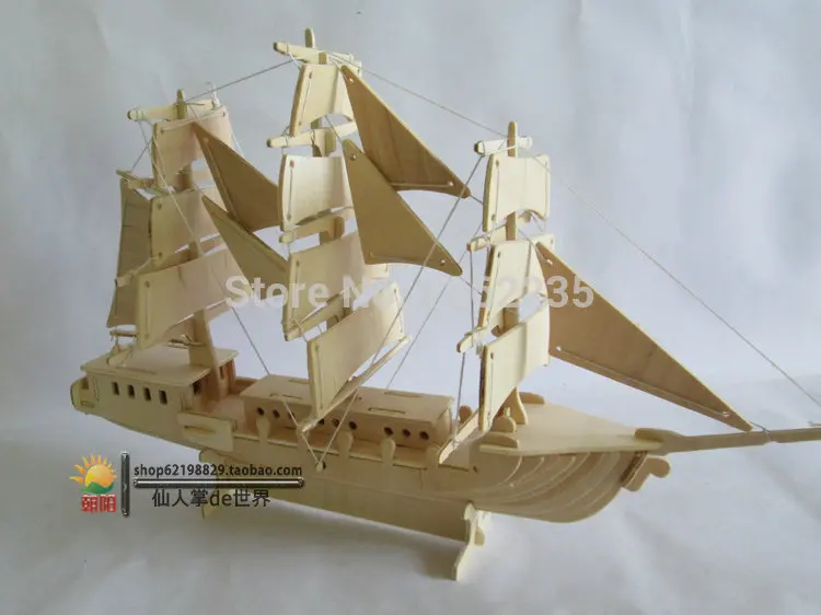 Деревянный корабль модели battleship западные декоративные статуэтки креативный