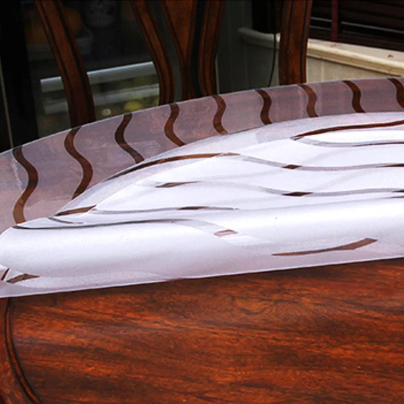 Круглая скатерть BALLE из ПВХ для дома защита стола водонепроницаемая круглая