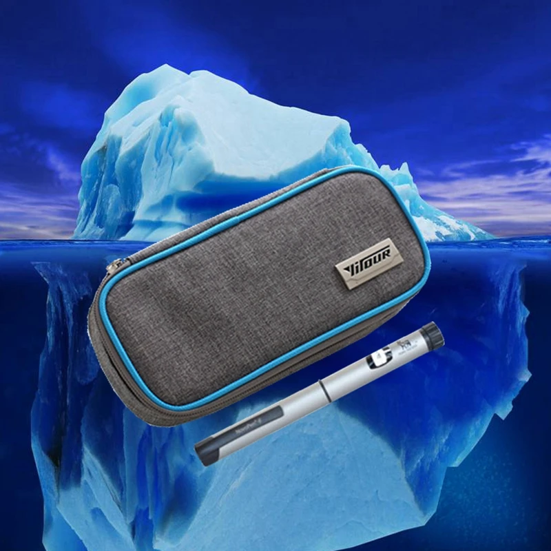 Портативный инсулина glaciated сумка для холодного хранения Холодильный шкаф