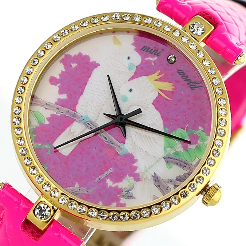 В часы MINI южная корея леди высокая - класса марки женское стол алмаз ремень MN1353 |