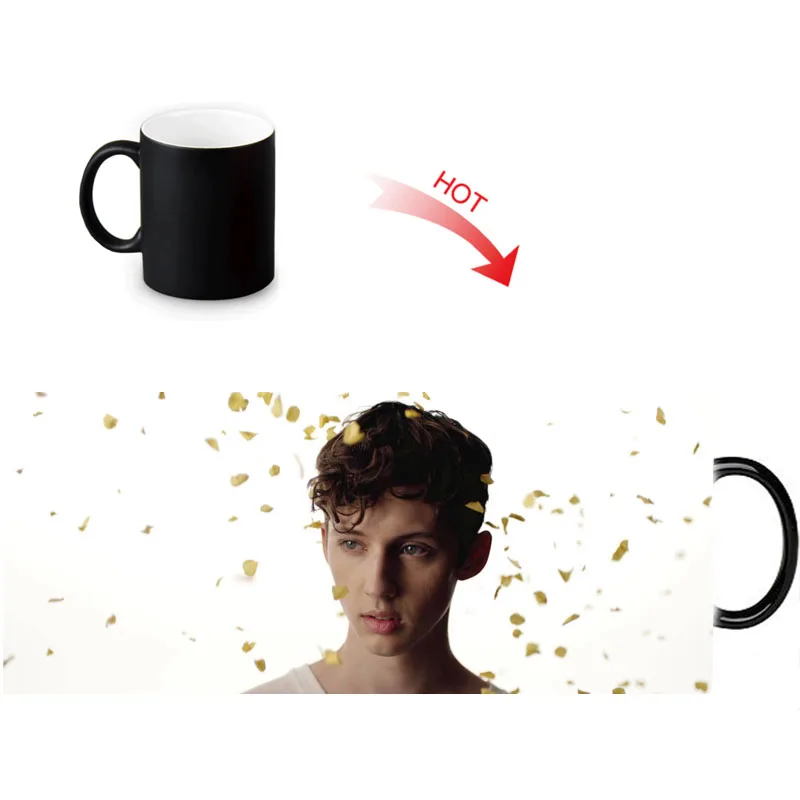 Кружка для кофе Troye Sivan термореактивная меняющая цвет на заказ керамическая чашка