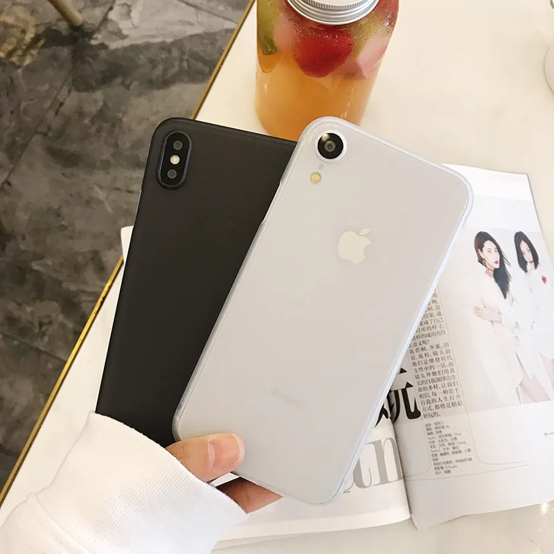 Ультра тонкий матовый телефон случае для iPhoneXsMax iPhoneXR iPhone6 7 8 iPhone7
