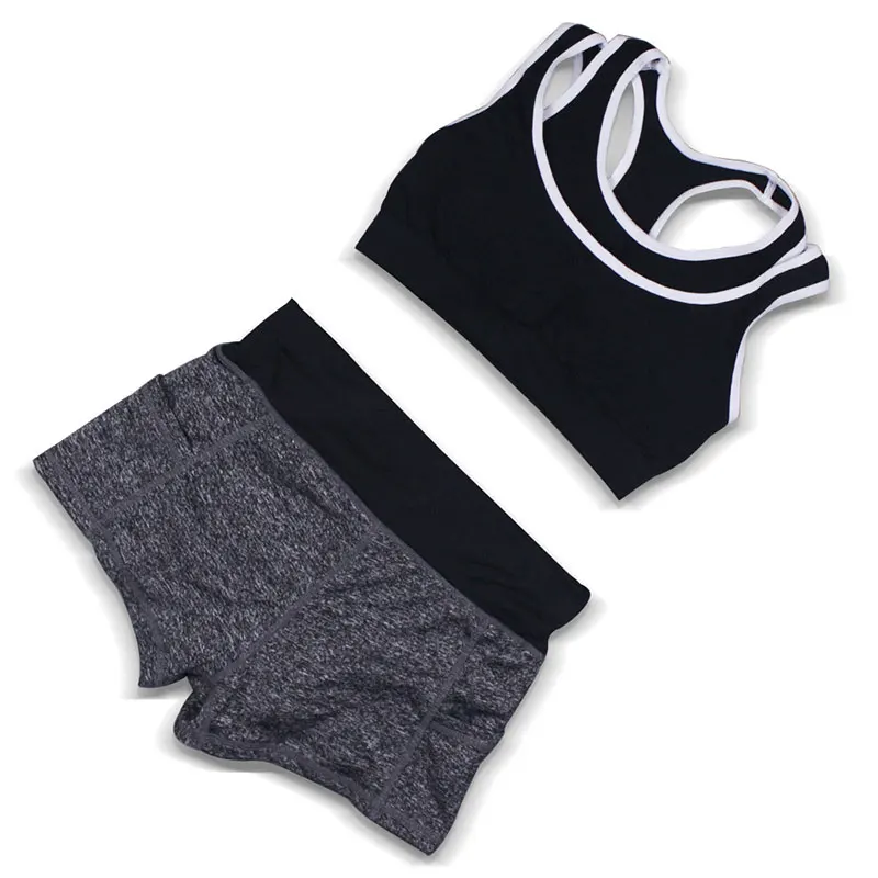 ZYNNEVA 2018 New Sport Sets Women's Sports Bra Vest + Shorts Gym Running Athletic Fitness Suit Yoga Set Tracksuit P211 | Спорт и