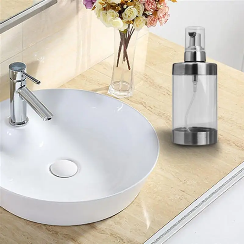 1 шт. прозрачный 304 нержавеющая сталь и акриловый прочный Пенящийся диспенсер