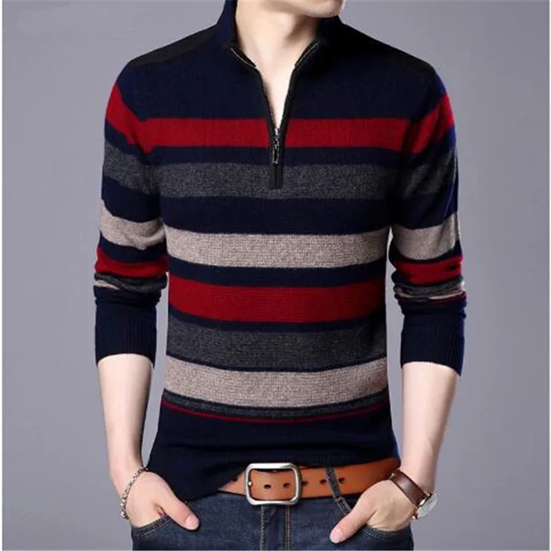 Мужские свитеры и пуловеры из чистой мериносовой шерсти мужской свитер зима 2017