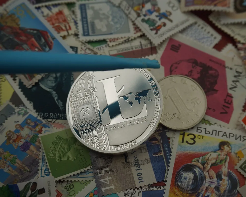 Litecoin Physical 1 Биткойн посеребренные монеты коллекционные вещи США Btc Vires in Numeris