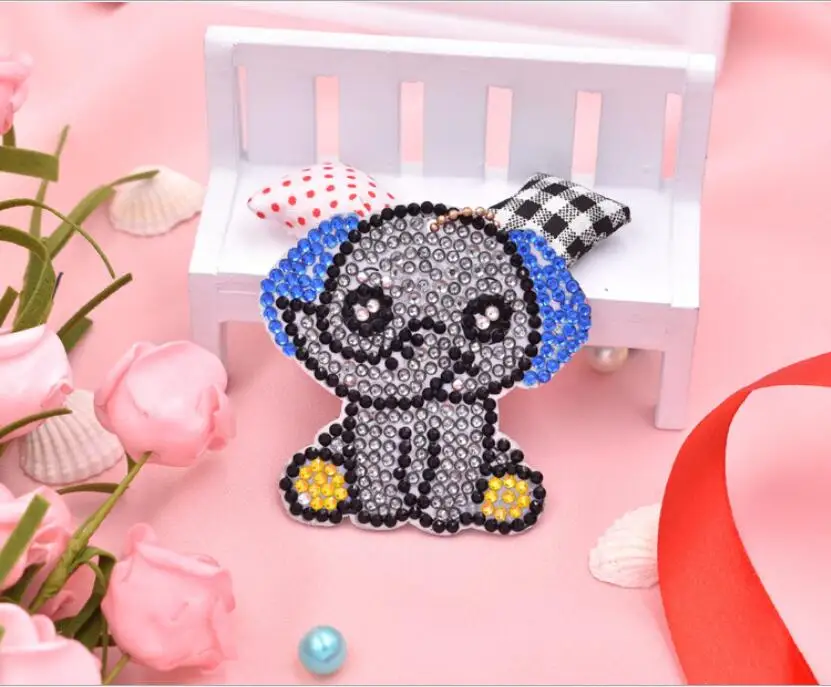 Новинка 2019 4 шт./лот DIY брелок с изображением слона бриллиантовая картина подарок