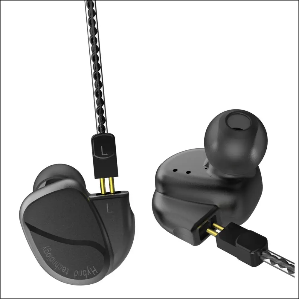 Затычки для наушников BQEYZ K2 2DD + 2BA металлические наушники вкладыши с