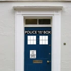 Модная стильная виниловая наклейка на дверь полицейской коробки, Доктор Кто, стиль для украшения двери и холодильника