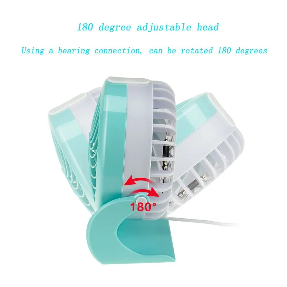 4 режима тихий USB вентилятор маленький и милый охлаждающий мини Настольный 180