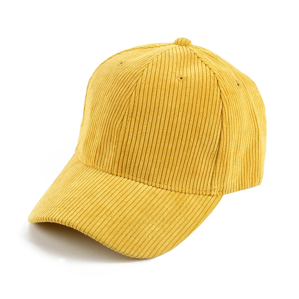 

Winfox Black Grey Yellow Corduroy Snapback Hats Casquette Gorras Baseball Caps For Women Men