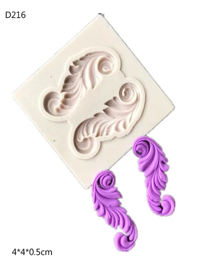 Абрикосовые 3D силиконовые формы европейский стиль кружево Sugarcraft помадка