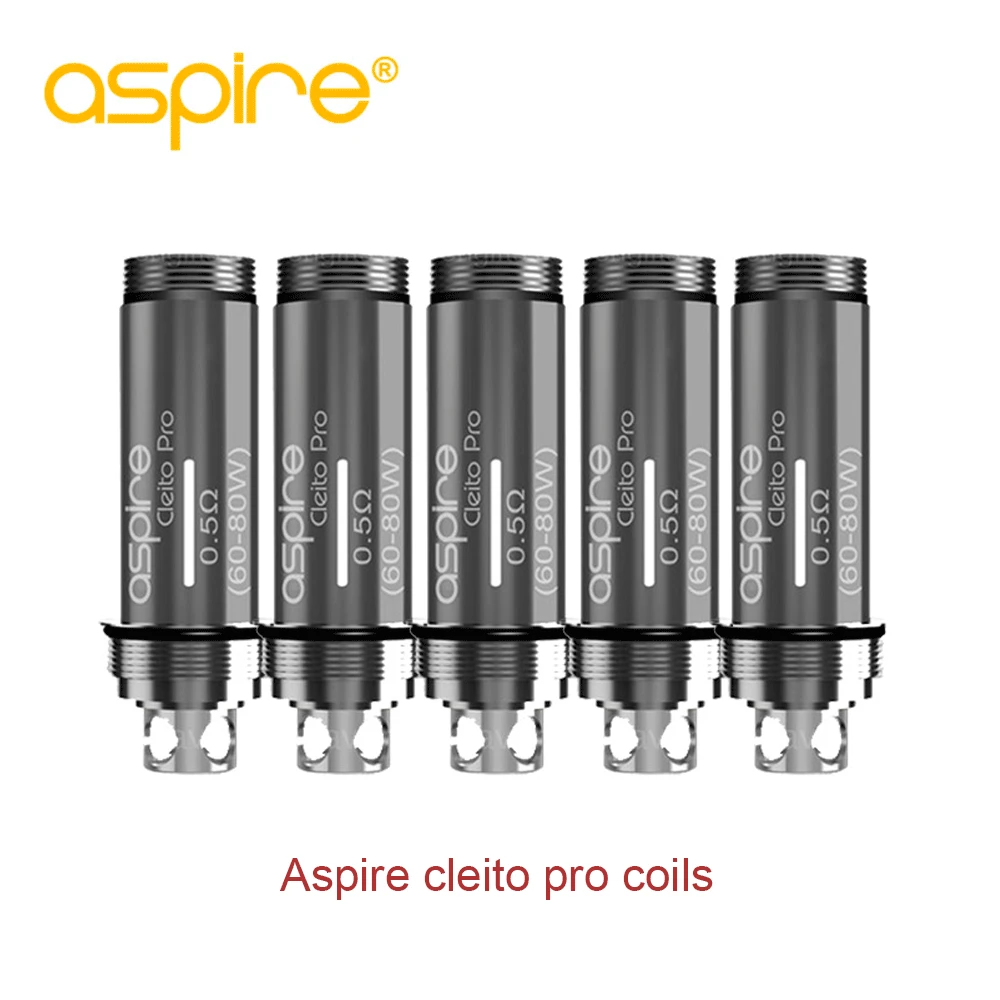 10 шт. ядро вейпа оригинал Aspire cleito pro катушки подходят для атомайзера 0 5 Ом 15
