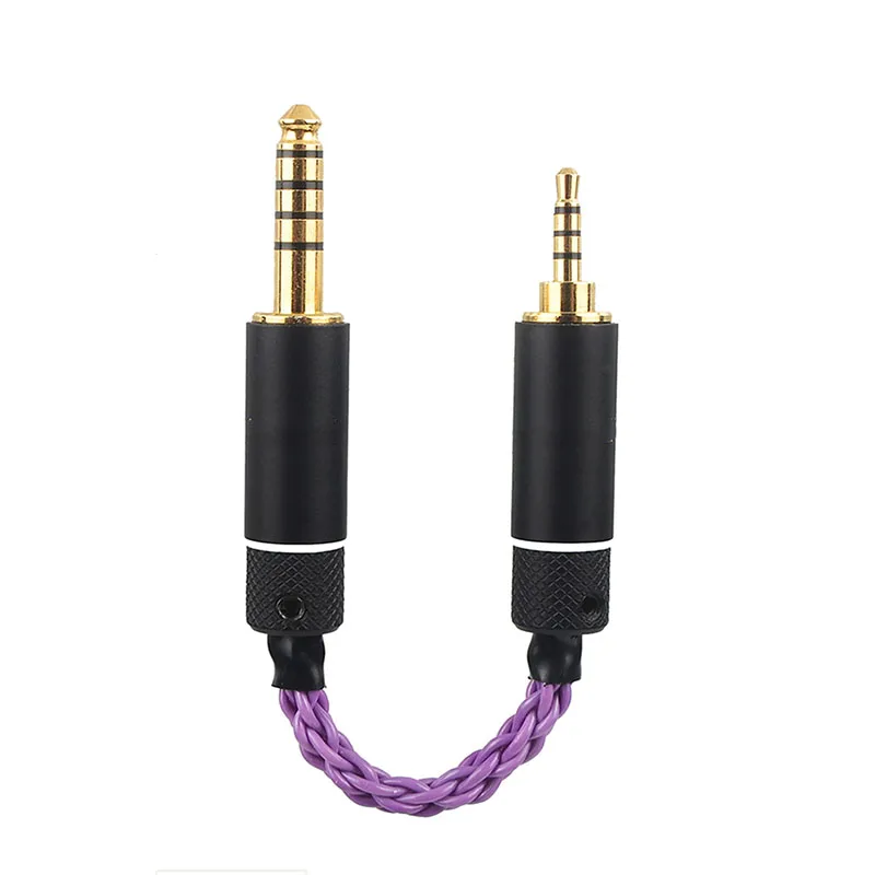 OKCSC HiFi кабель-адаптер 2,5 мм 4,4 мм сбалансированный штекер папа-папа 3,5 мм папа аудио кабель Медь Серебро для наушников mp3-плеер