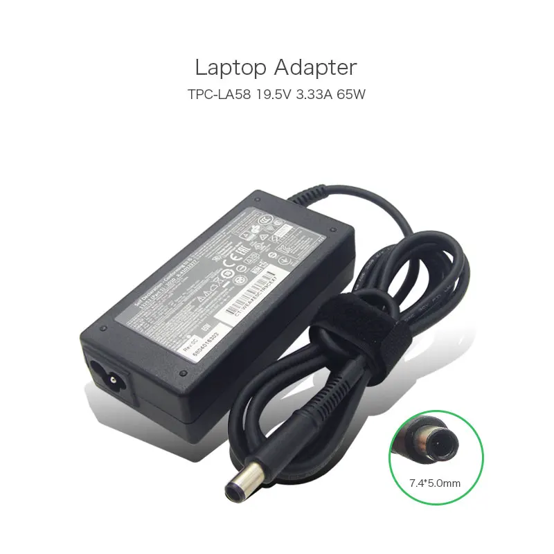 Cheaper Price 65W 19.5V 3.33A 7.4*5.0mm TPC-LA58 PA-1650-39HC Laptop AC Adapter For HP Compaq Presario CQ61 CQ60 CQ40 CQ45 CQ50 |