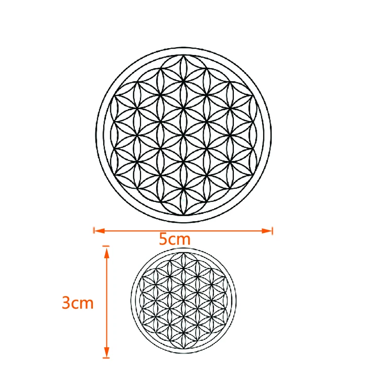 Waterproof Flower of Life Temporary Tattoo Sticker for Fake Tattoo Sleeves - Henna Tatuagem Tatoo Design image 2