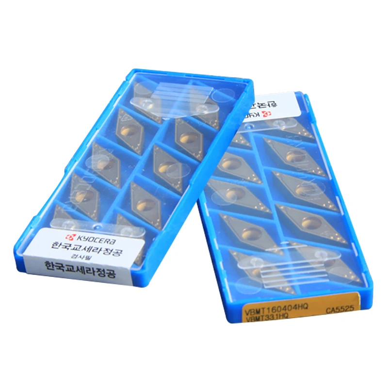 10 шт. VBMT110304-HQ CA5525 VBMT160404-HQ CA5525 VBMT110308-HQ CA5525 Kyocera ЧПУ лезвие режущие инструменты токарного станка твердосплавный инструмент вставки