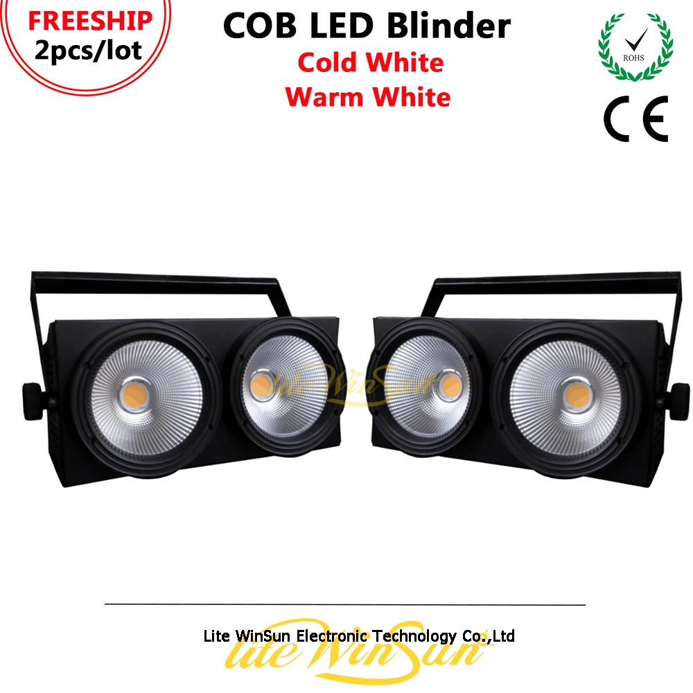 Litewinsune Бесплатная доставка 2/лот 2x100W светодиодный COB DMX с новой уникальной