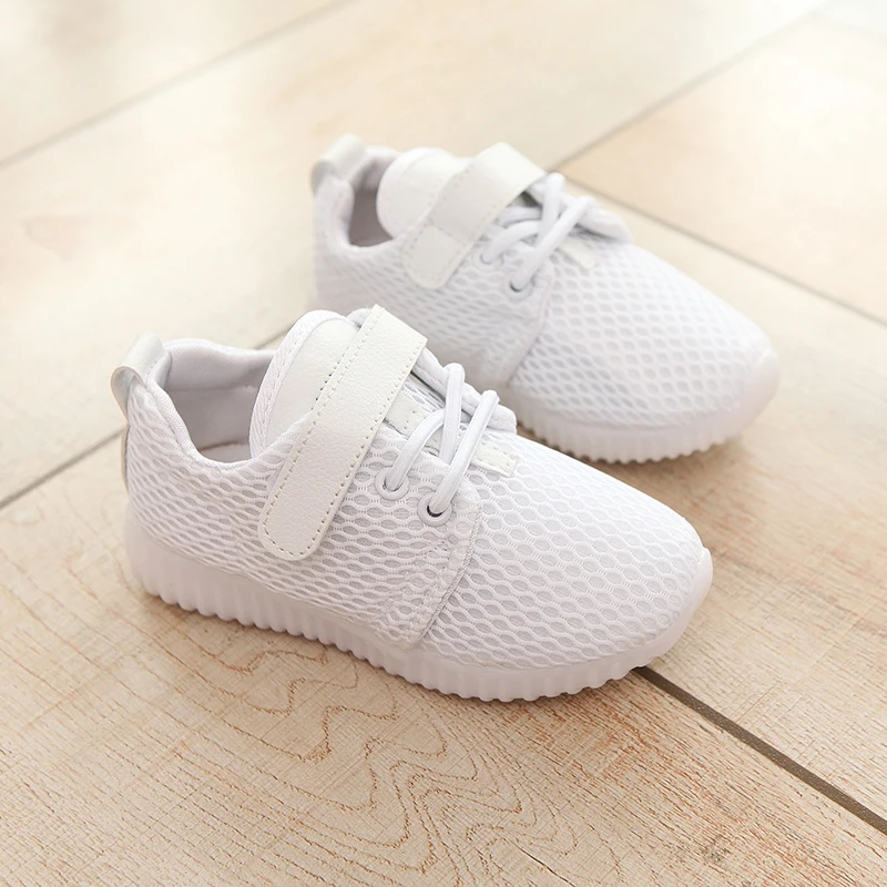 Joyyou Марка световой Кроссовки USB для мальчиков девушки светящийся с загорается