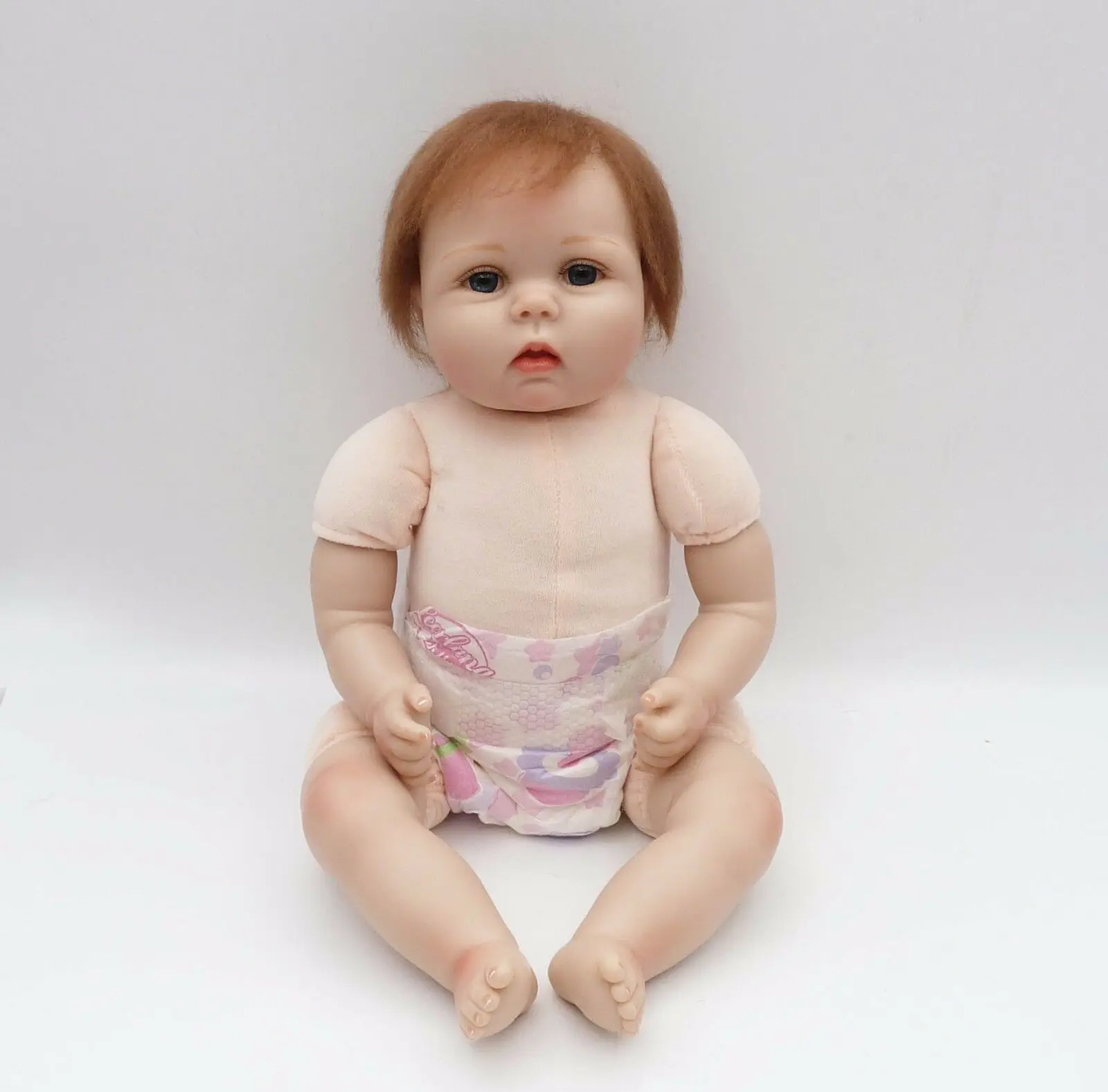 2 шт. 22 ''Близнецы ручной работы Reborn Baby Dolls мальчик+ девочка Силиконовые Reborn игрушки для новорожденных детей Bebe Reborn