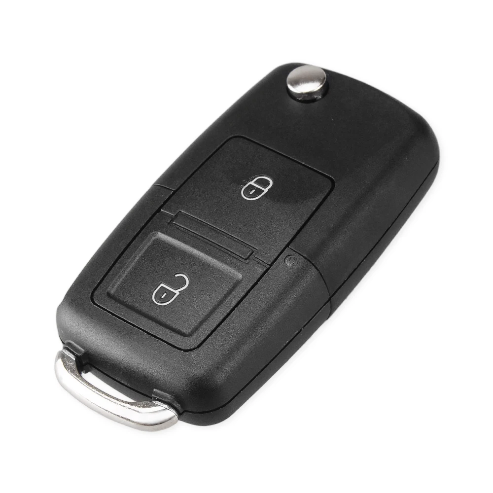 Раскладной корпус для ключей KEYYOU чехол с двумя кнопками Volkswagen VW MK4 Bora Golf 4 5 6 Passat Polo