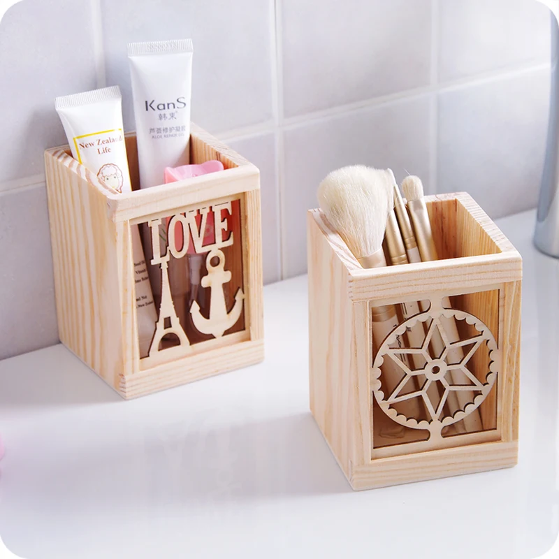 1 шт. деревянная коробка для ручек | Канцтовары офиса и дома