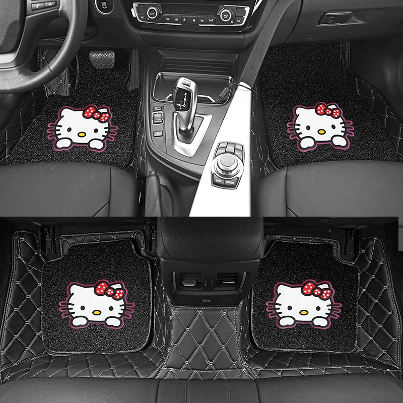 Женская мода для девочек милые Мультяшные коврики hello kitty 5d на заказ