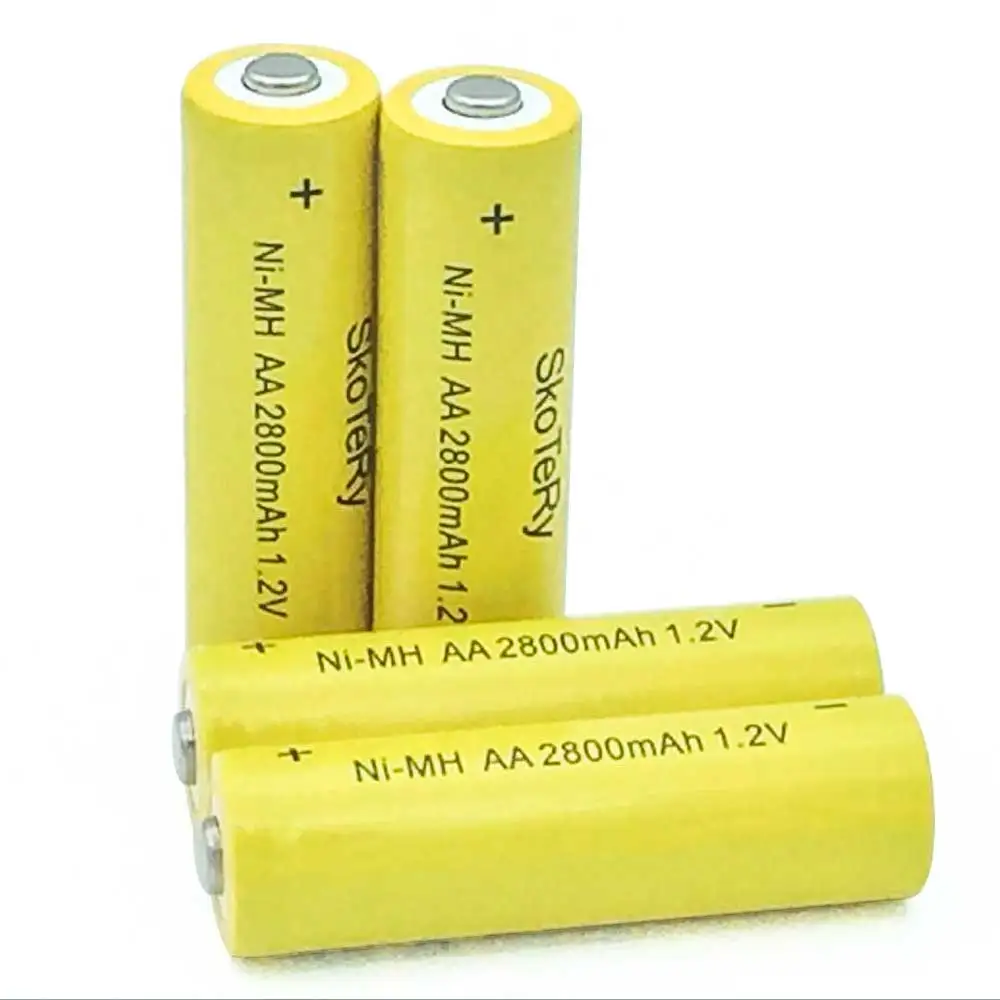 4 шт. перезаряжаемые батарейки AA 2800 мАч 1 2 в|aa battery|rechargeable batterybattery 2800mah |