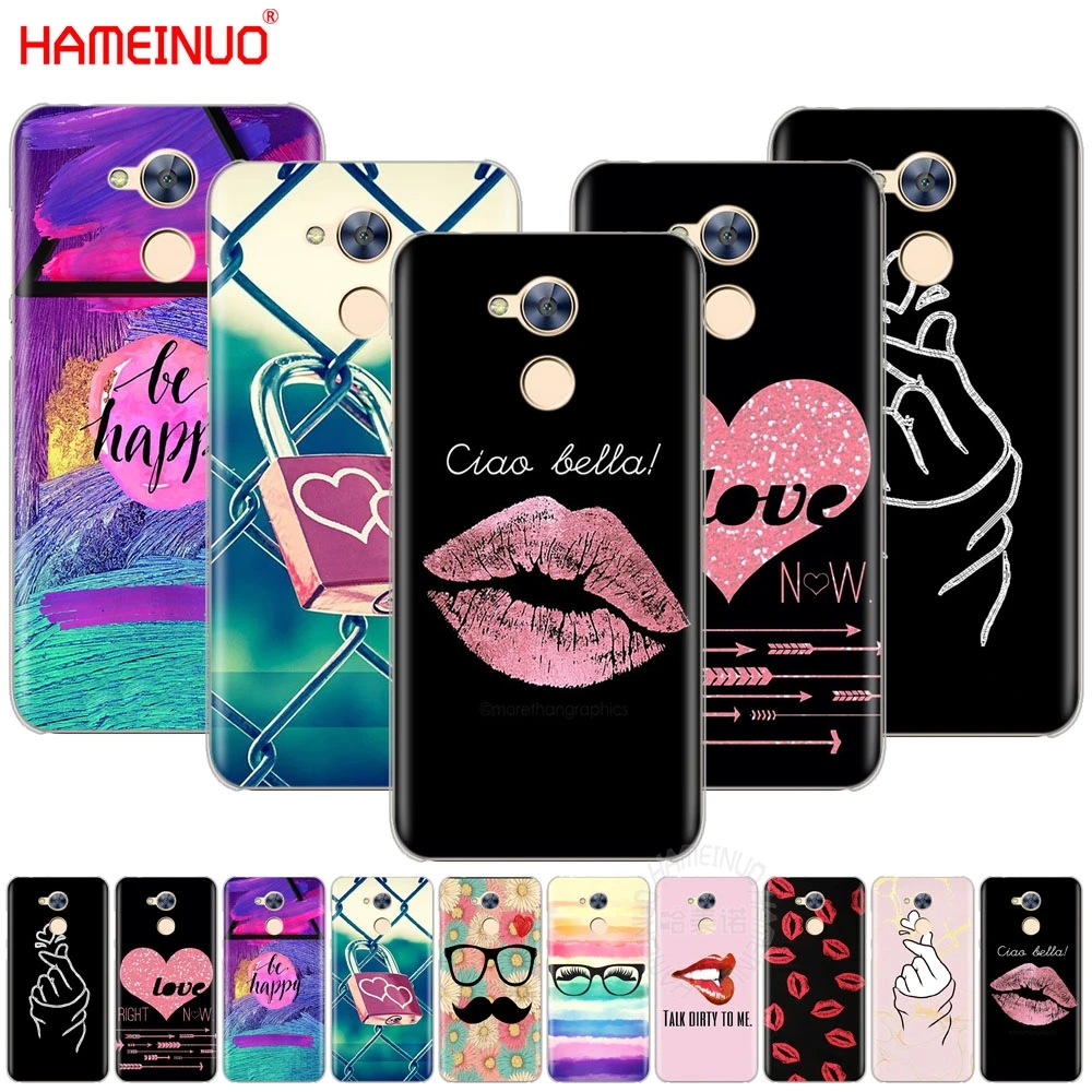HAMEINUO Hella finger hearts чехол для телефона Huawei Honor V10 4A 5A 6A 6C 6X 7X 8 9 NOVA 2 2S PLUS LITE|Бамперы| |