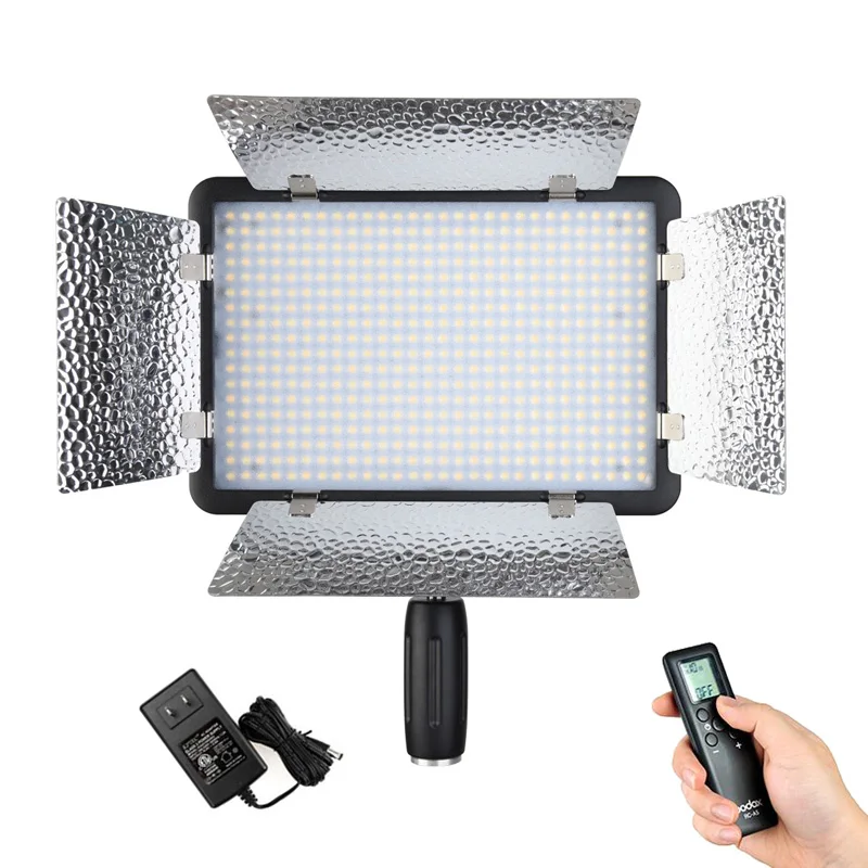 

Godox LED 500LRC двухцветный 3300-5600K/светодиодный 500LRW Белый светодиодный pcs LED беспроводной дистанционный видео свет Плавная Яркость для DSLR камеры