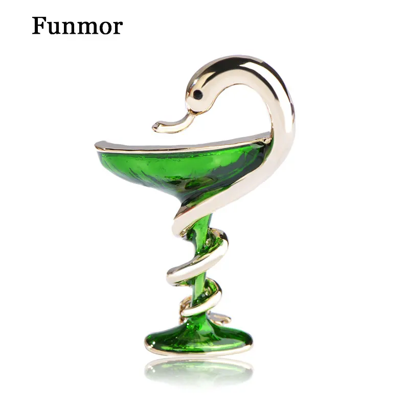 Оптовая продажа 6 шт./партия Модная змейковая брошь эмаль из сплава в виде