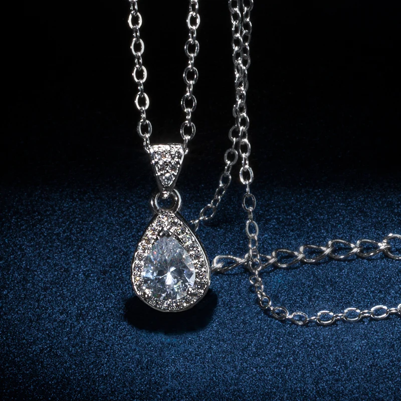 DODO Drop водный кулон ожерелья для женщин кубический цирконий Свадебные