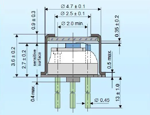 Дрп/Лавинный фотодиод AD500 8 TO52S1/лазерный дальномер использования|diode laser| |
